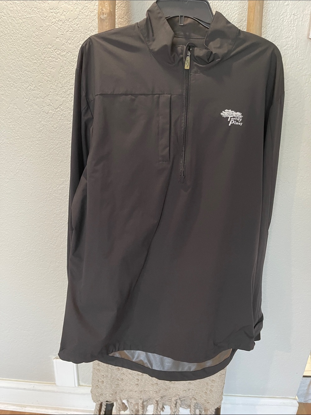 Callaway Black Half-Zip Windbreaker Pullover
